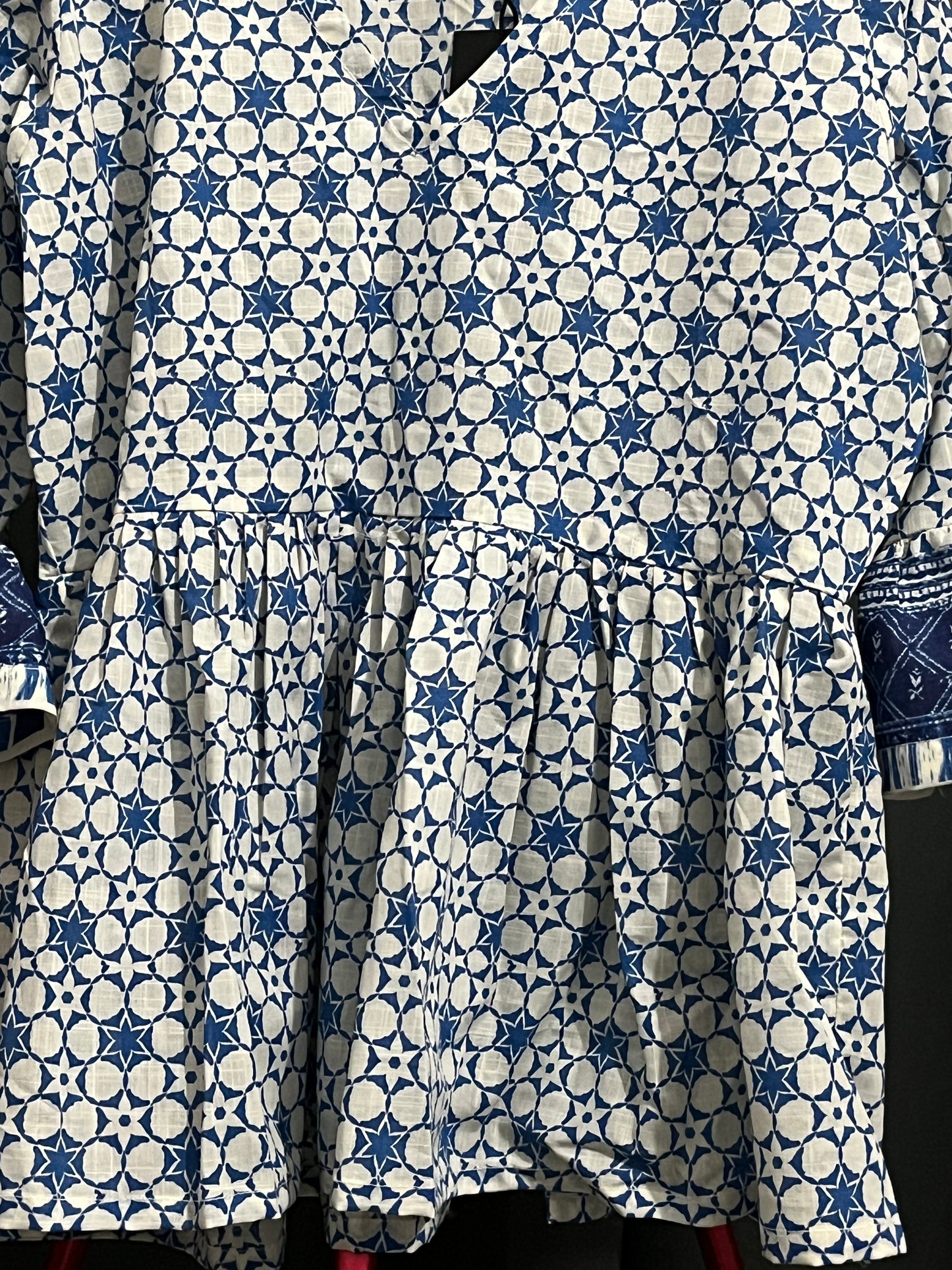 Indigo Firozi Flare Kurti