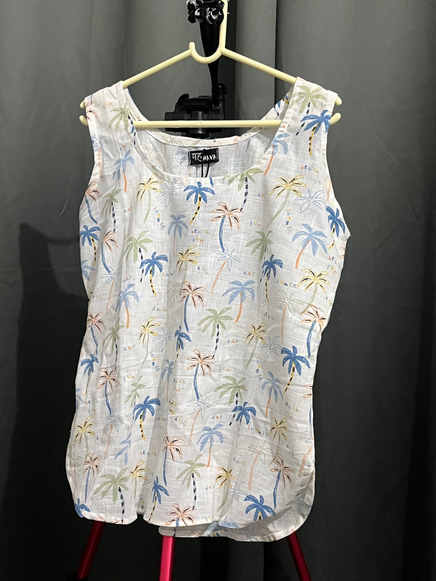 Palm Breeze Sleeveless Top