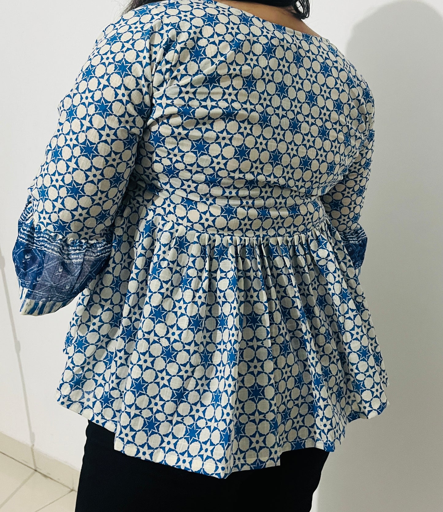Indigo Firozi Flare Kurti