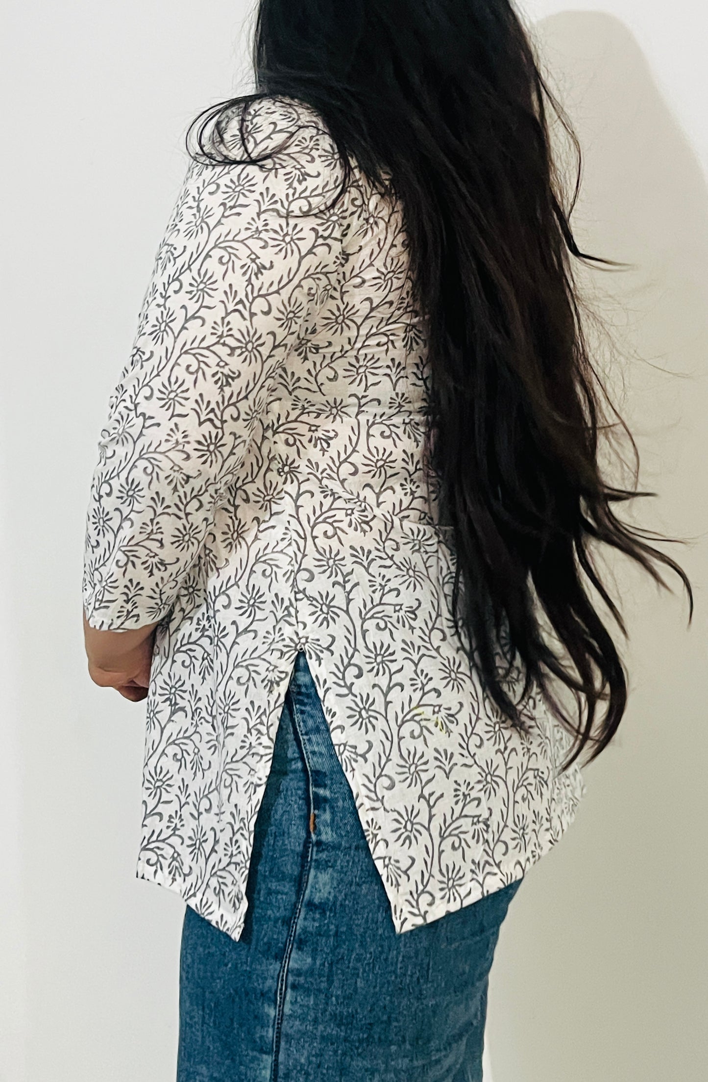 Grey Garden Straight Kurti