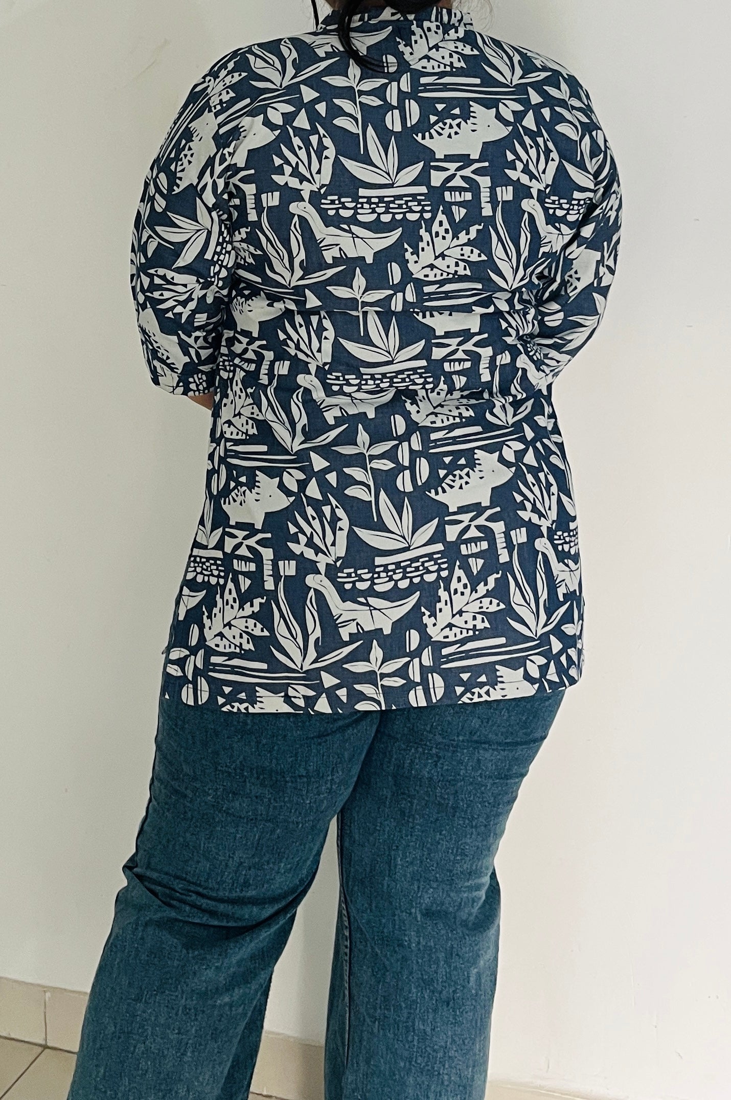 Blue Botanica Tunic Kurti