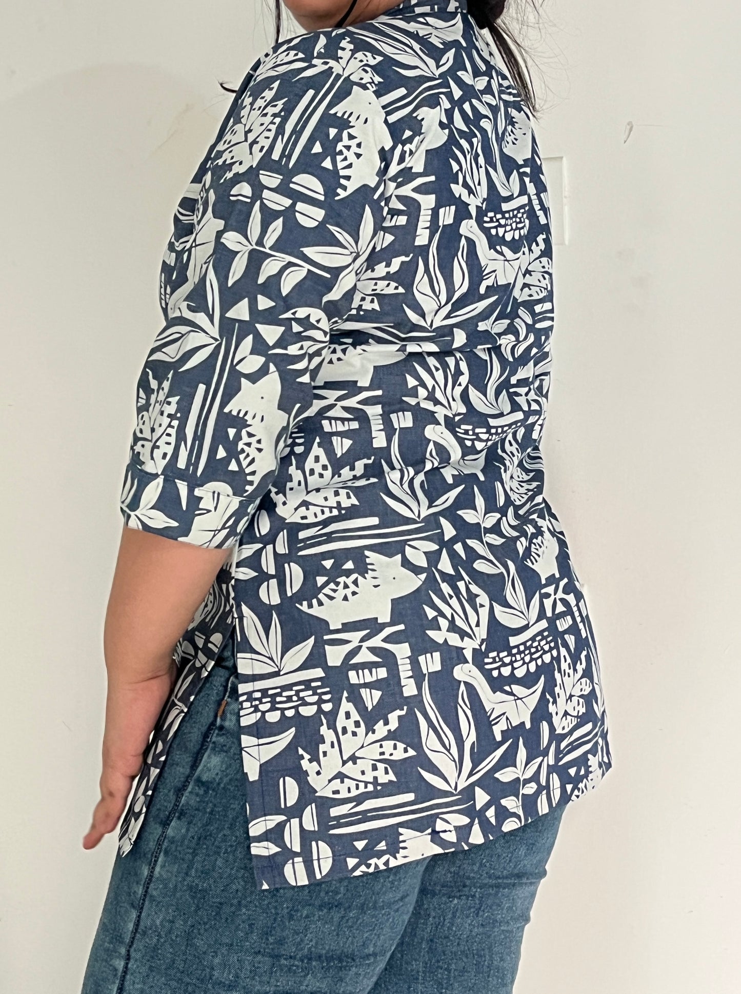 Blue Botanica Tunic Kurti