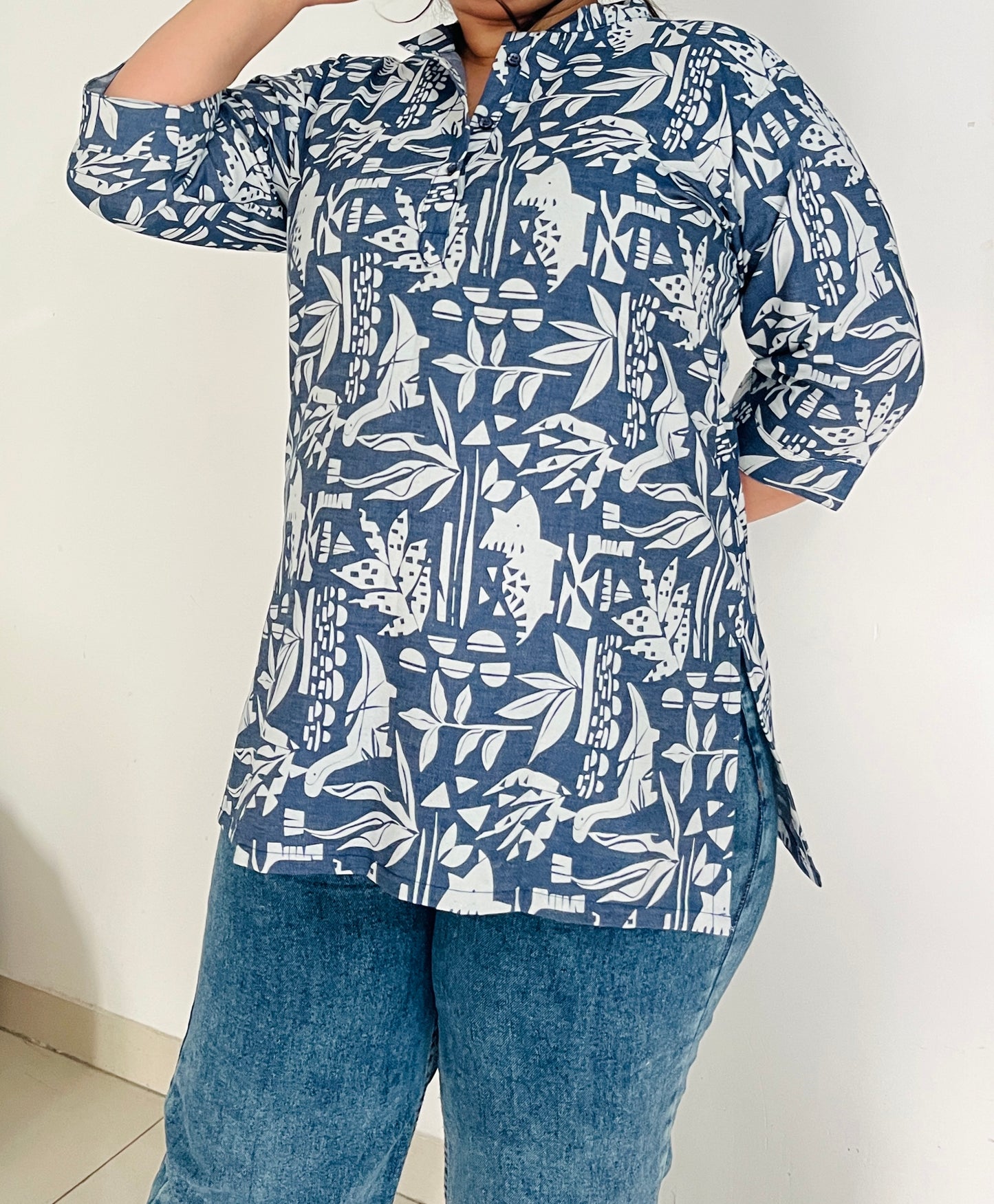 Blue Botanica Tunic Kurti