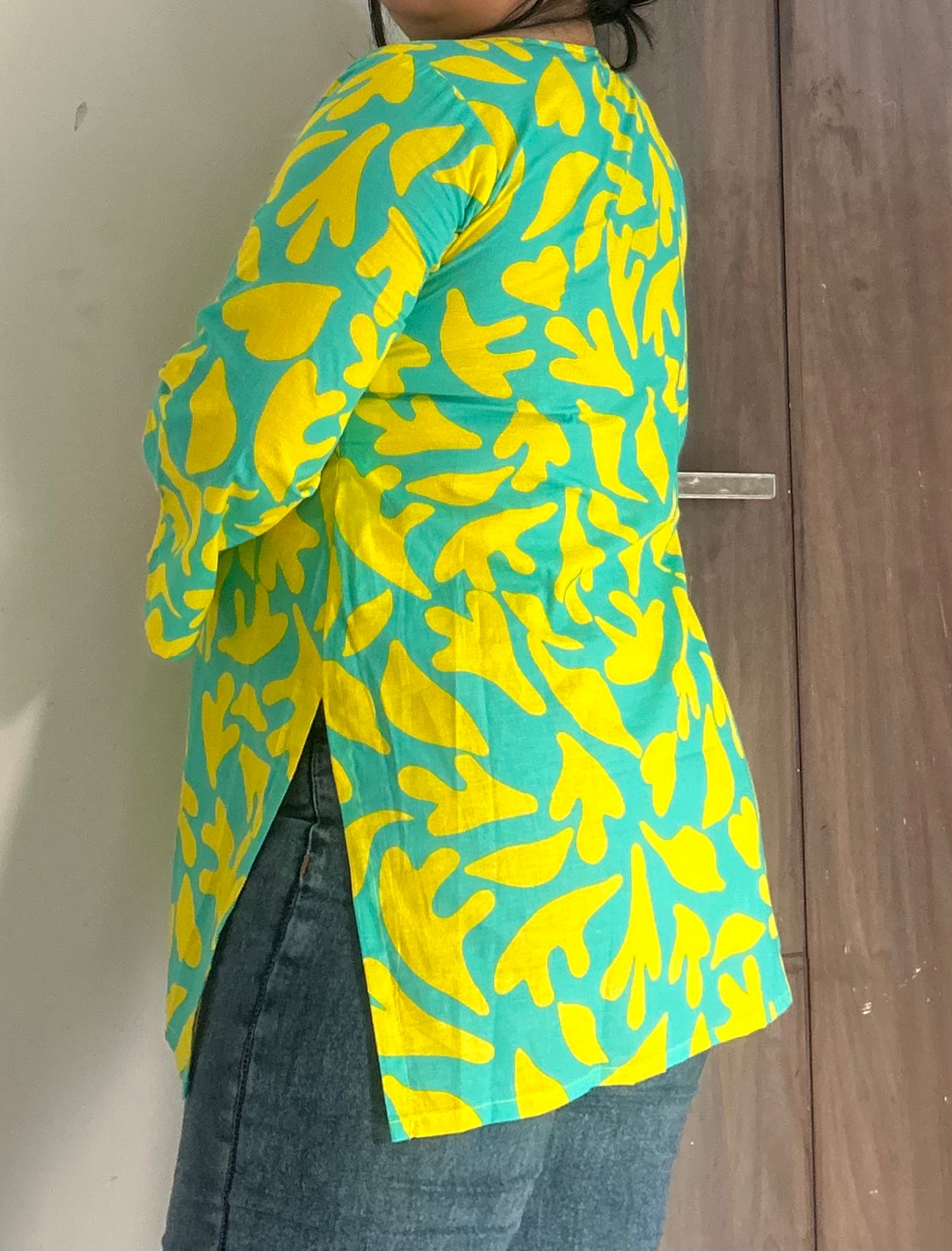 Tropical Vibes Printed Kurti
