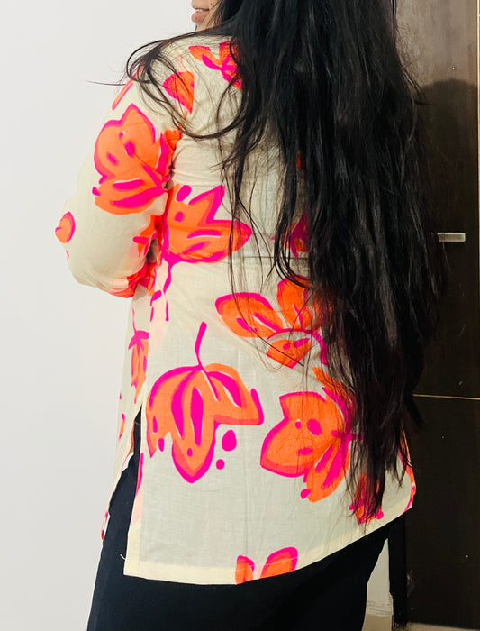 Sunset Petals Kurti