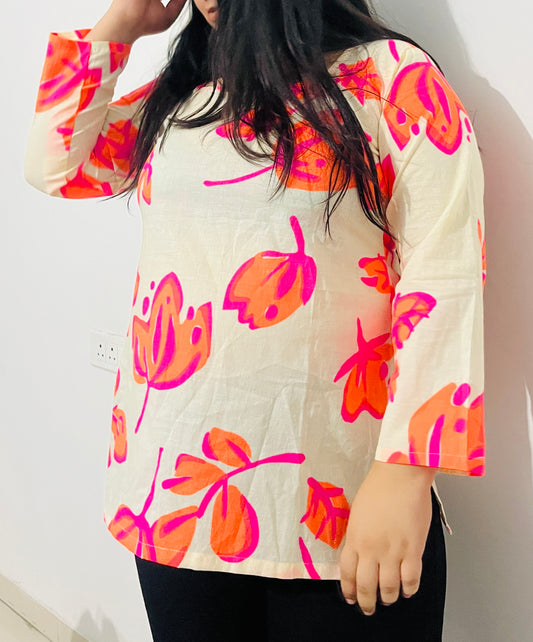 Sunset Petals Kurti